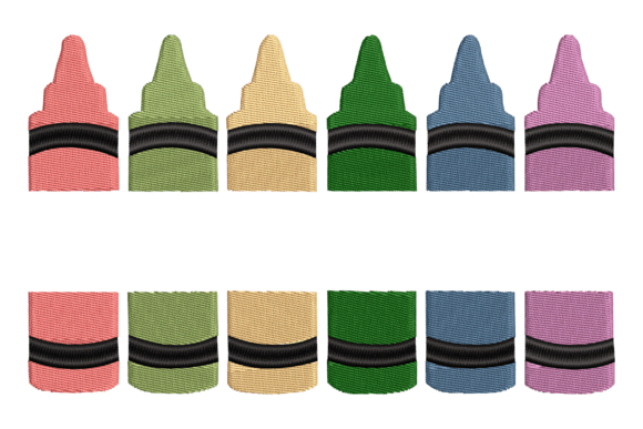 A Designer's Take on the Colorful Crayon Split Embroidery