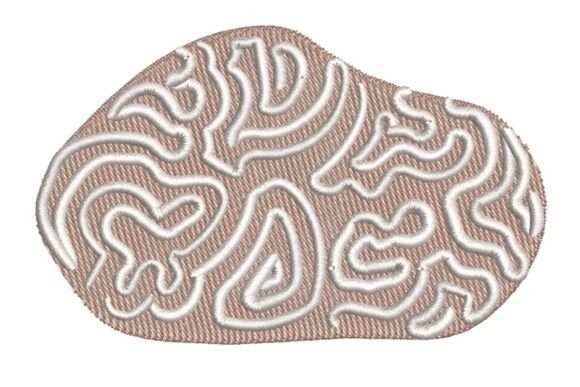 A Detailed Review of the Abstract Brain Coral Embroidery Design