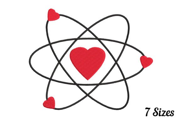 A Real Designer's Review of the Atom Icon Heart Embroidery File