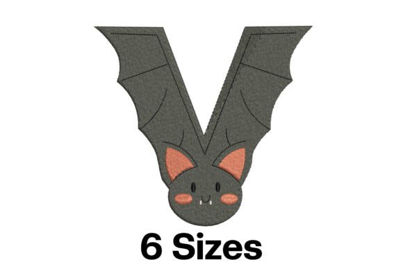 A Vampire Bat Alphabet Letter That Brings Whimsical Charm