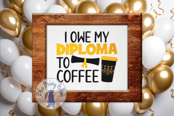 Creative Fabrica's I Owe My Diploma Embroidery Design: A Designer's Review