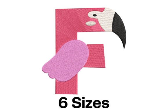 Funny Flamingo Alphabet Letter F: A Whimsical Handmade Touch