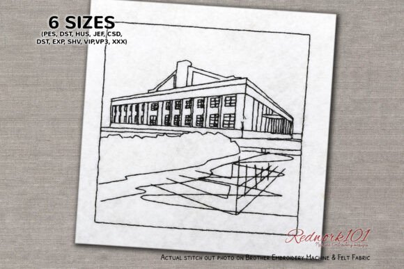 Huge Museum: A Timeless Embroidery Design for Personalized Gifts