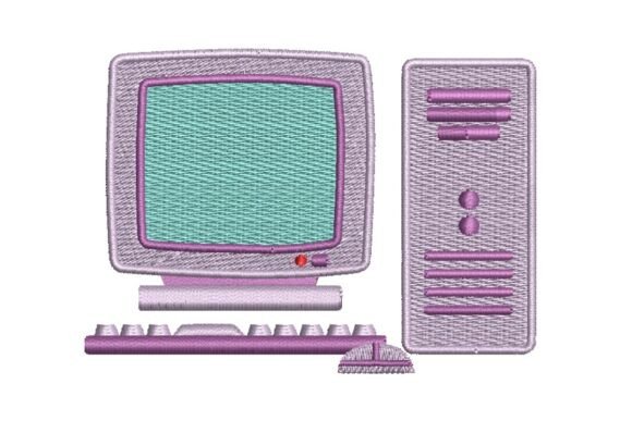 Retro Computer Embroidery: A Nostalgic Holiday Gift Gem