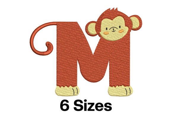 Why Funny Monkey Alphabet Letter M is a Smart Design Choice